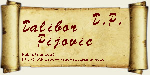 Dalibor Pijović vizit kartica